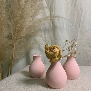 3 piece tiny pottery set